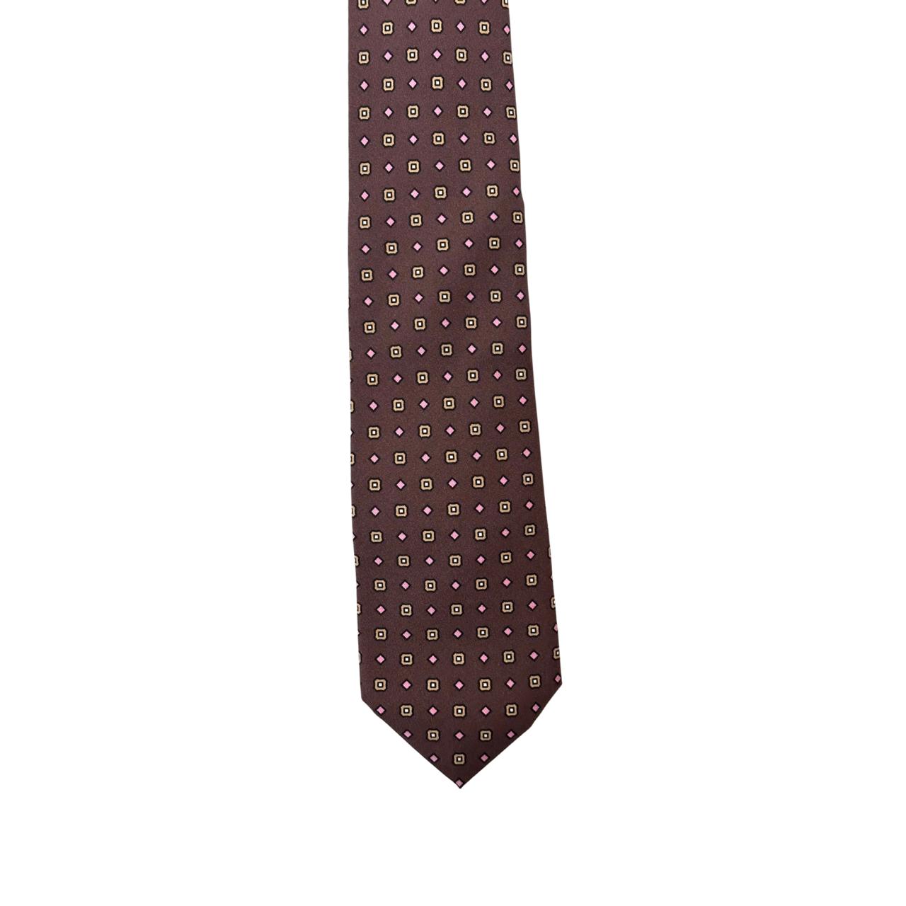 Gucci Multicolor Brown Silk Tie