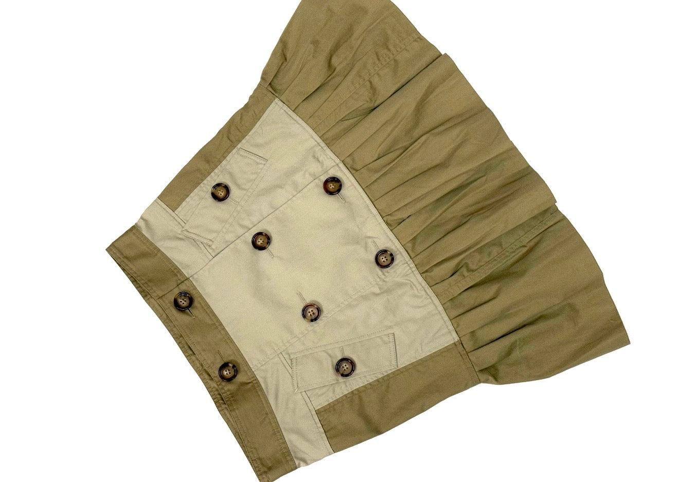 Burberry Beige Cotton Twill Skirt