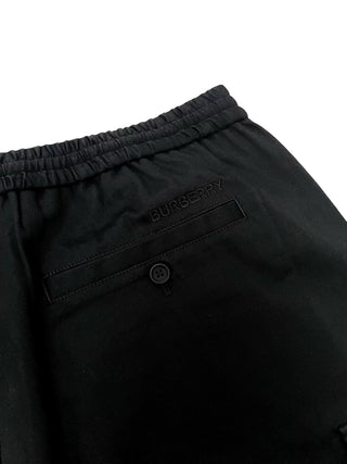 Burberry Black Elastic Waste Shorts