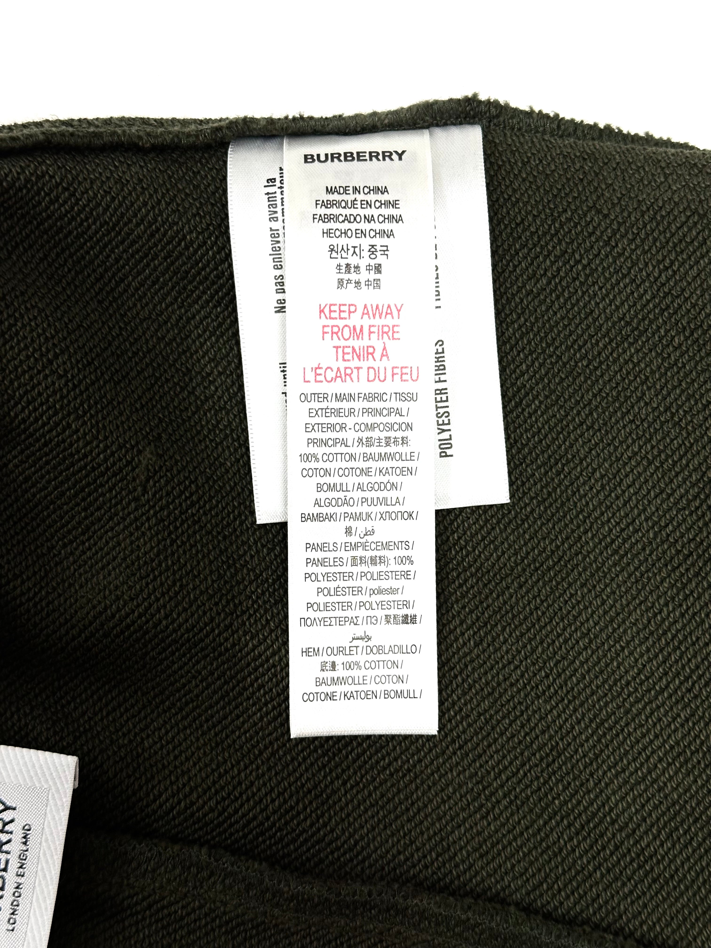 Burberry Army Green Jogger Pants