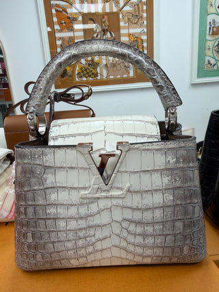 Louis Vuitton Capucines White Himalaya