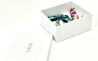 Christian Dior White MultiColor Shawl