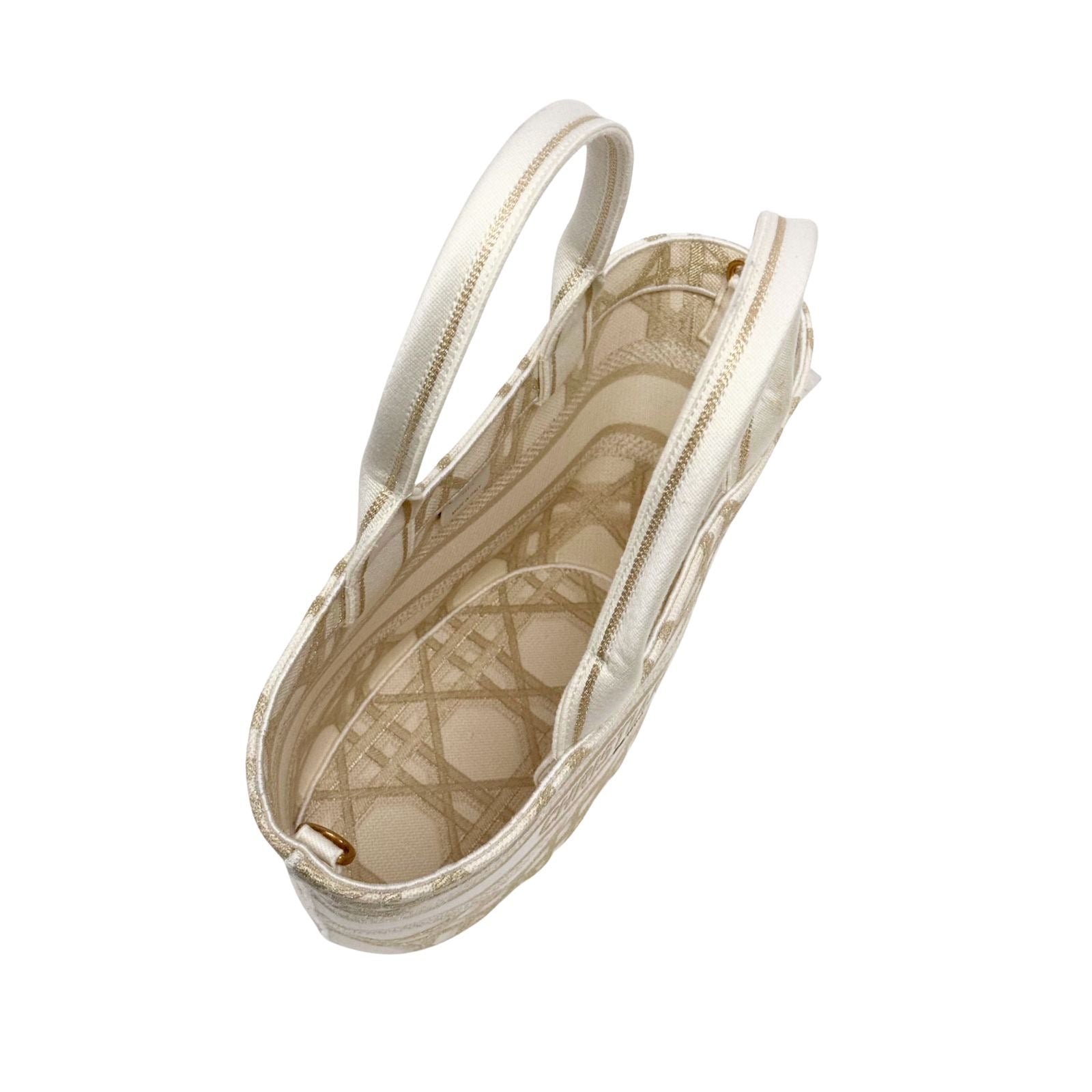 Christian Dior Cannage Brocart Basket Bag