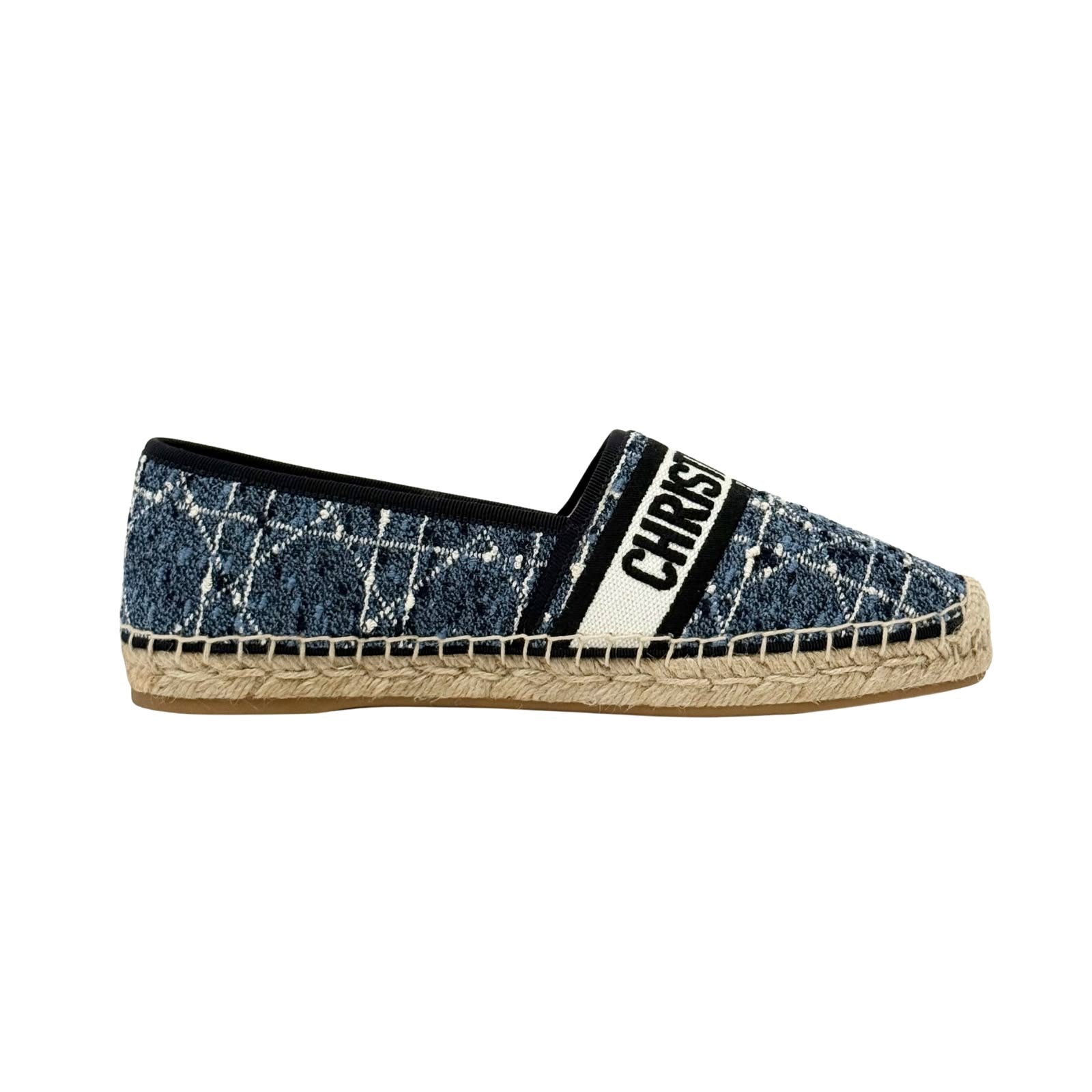 Christian Dior Navy and Cream Granville Espadrilles