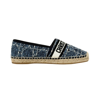 Christian Dior Navy and Cream Granville Espadrilles