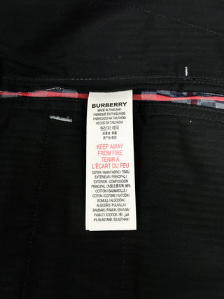 Burberry Grey Classic Caro Patch Shorts