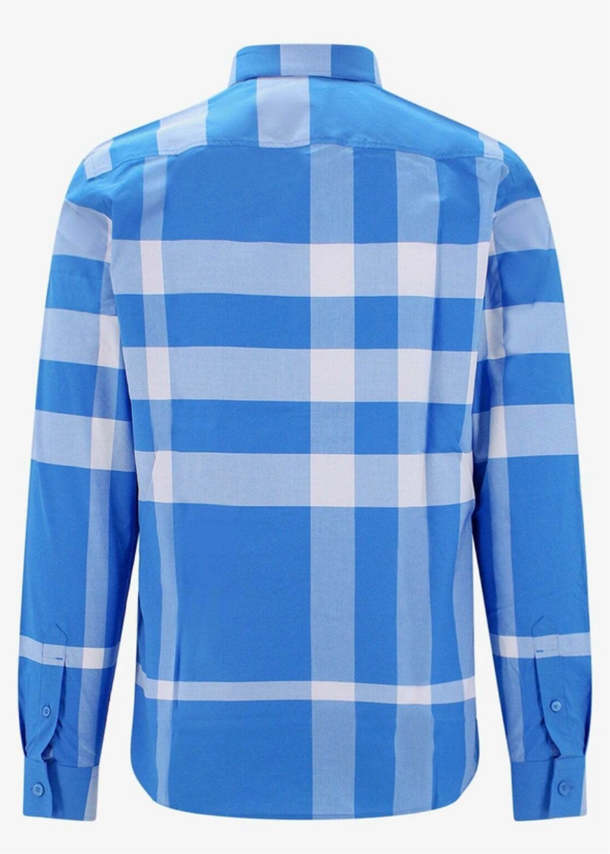 Burberry classic caro blue long sleeve