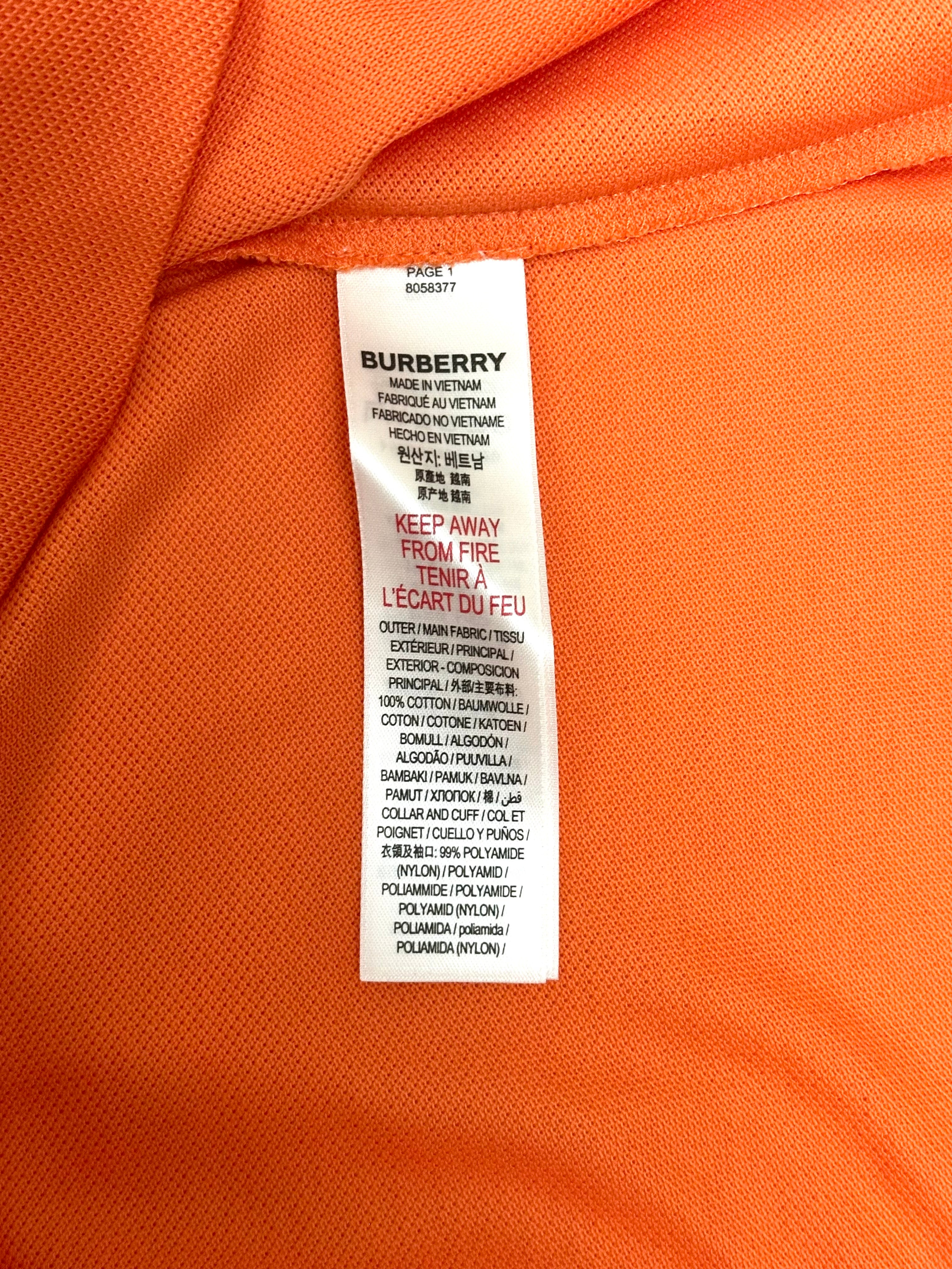 Burberry Polo Shirt With Brand Print