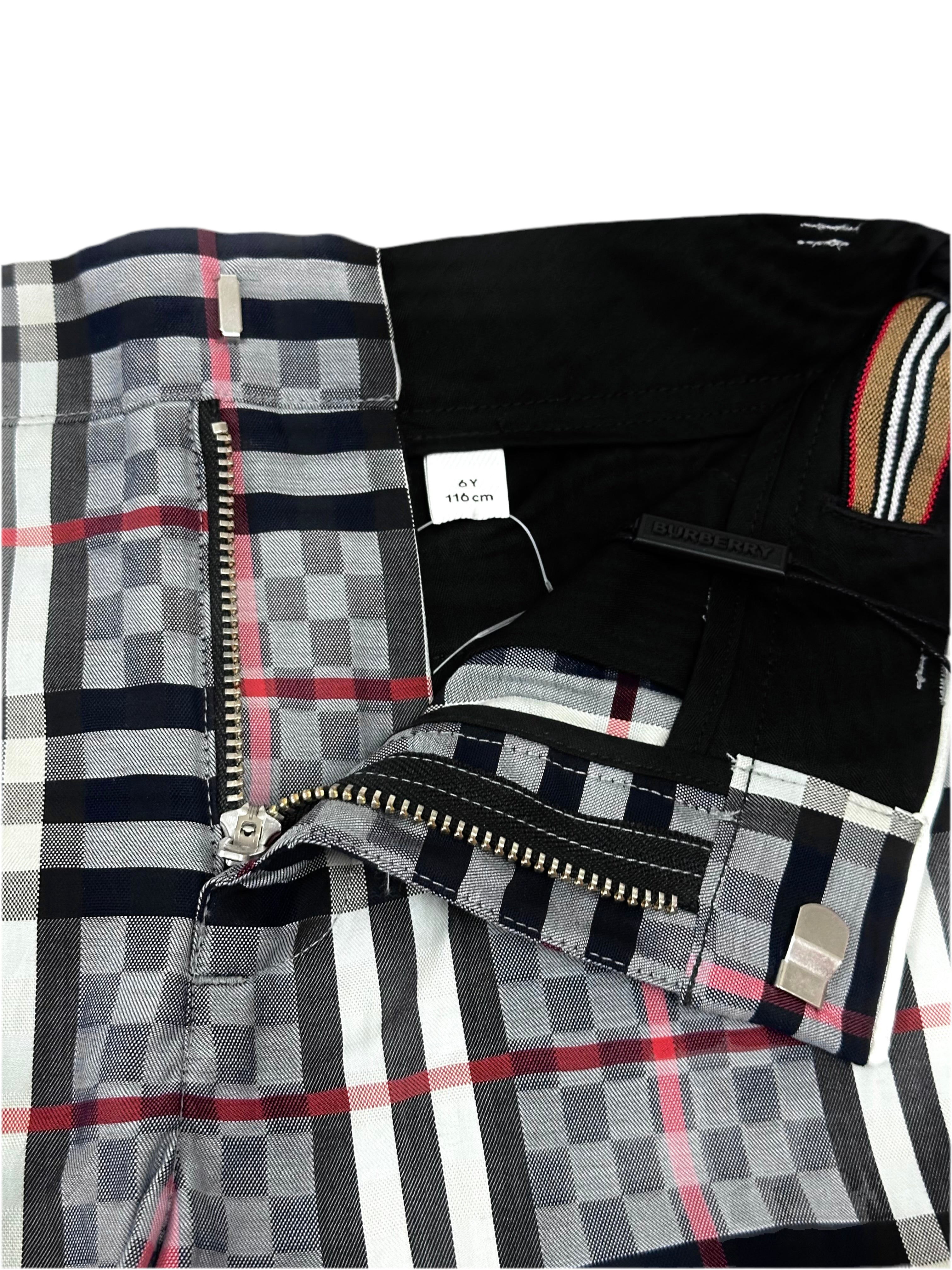 Burberry Grey Classic Caro Patch Shorts