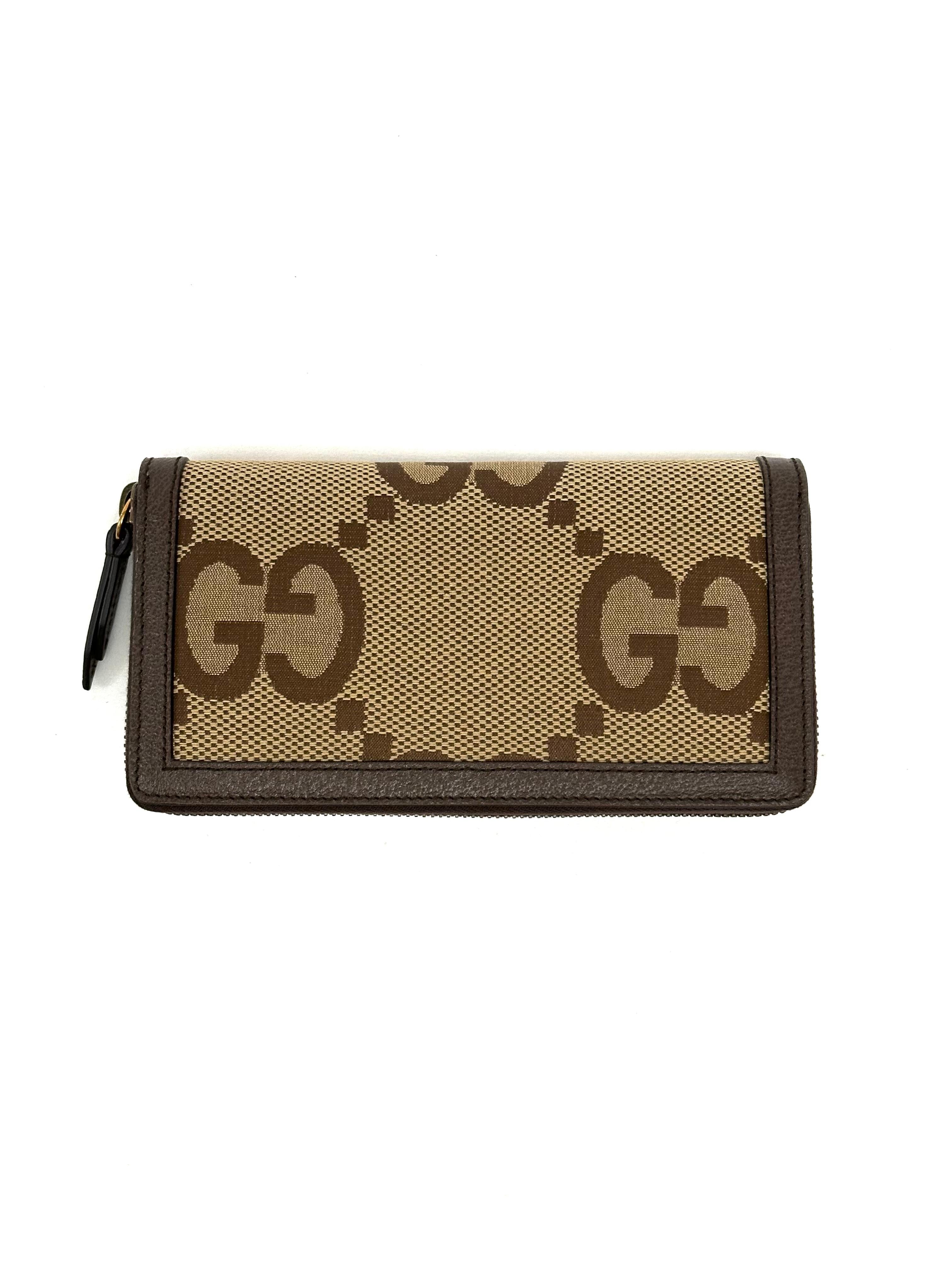 Gucci Long Wallet Bamboo Brown Beige
