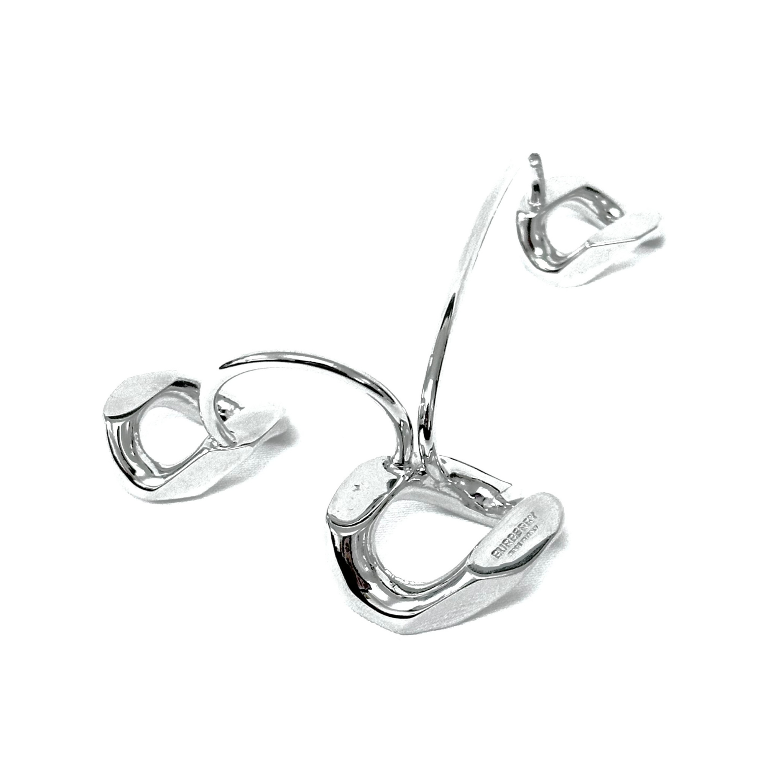 Burberry Palladio Chain Link Ring