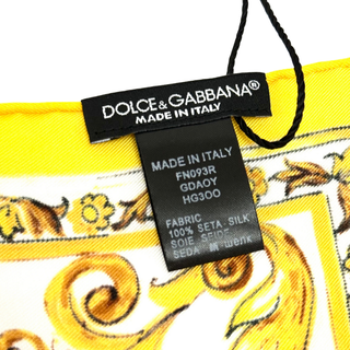 Dolce & Gabbana Majolica Print Silk Twill Foulard