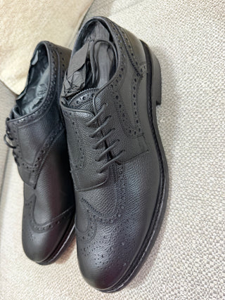 Burberry Black Brogue Leather Rayford