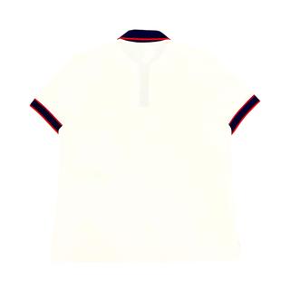 Gucci Polo Shirt White Navy Collar