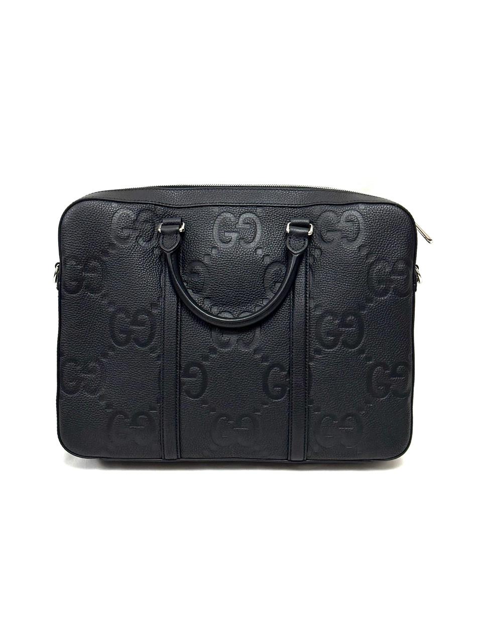 Gucci Leather Laptop Bag Black