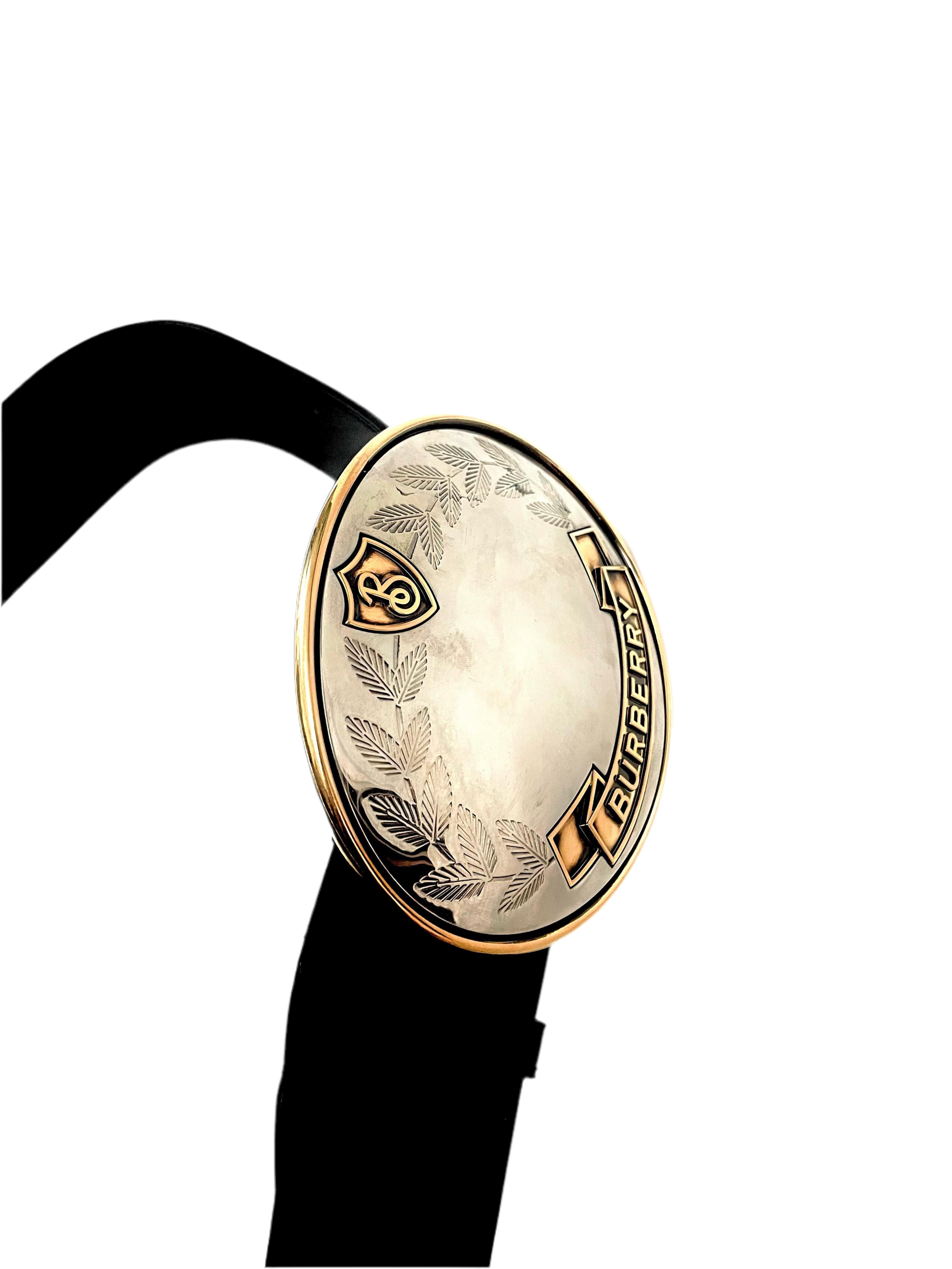 Burberry Belt Round Buckle