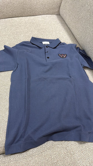 Burberry navy bear logo polo shirt