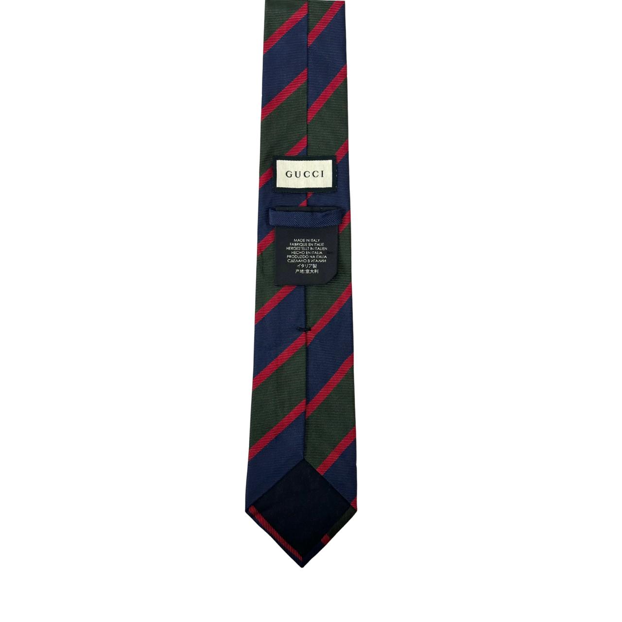 Gucci Multicolor Stripes Silk Tie