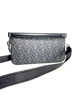 Fendi Grey Baguette Bag Crossbody