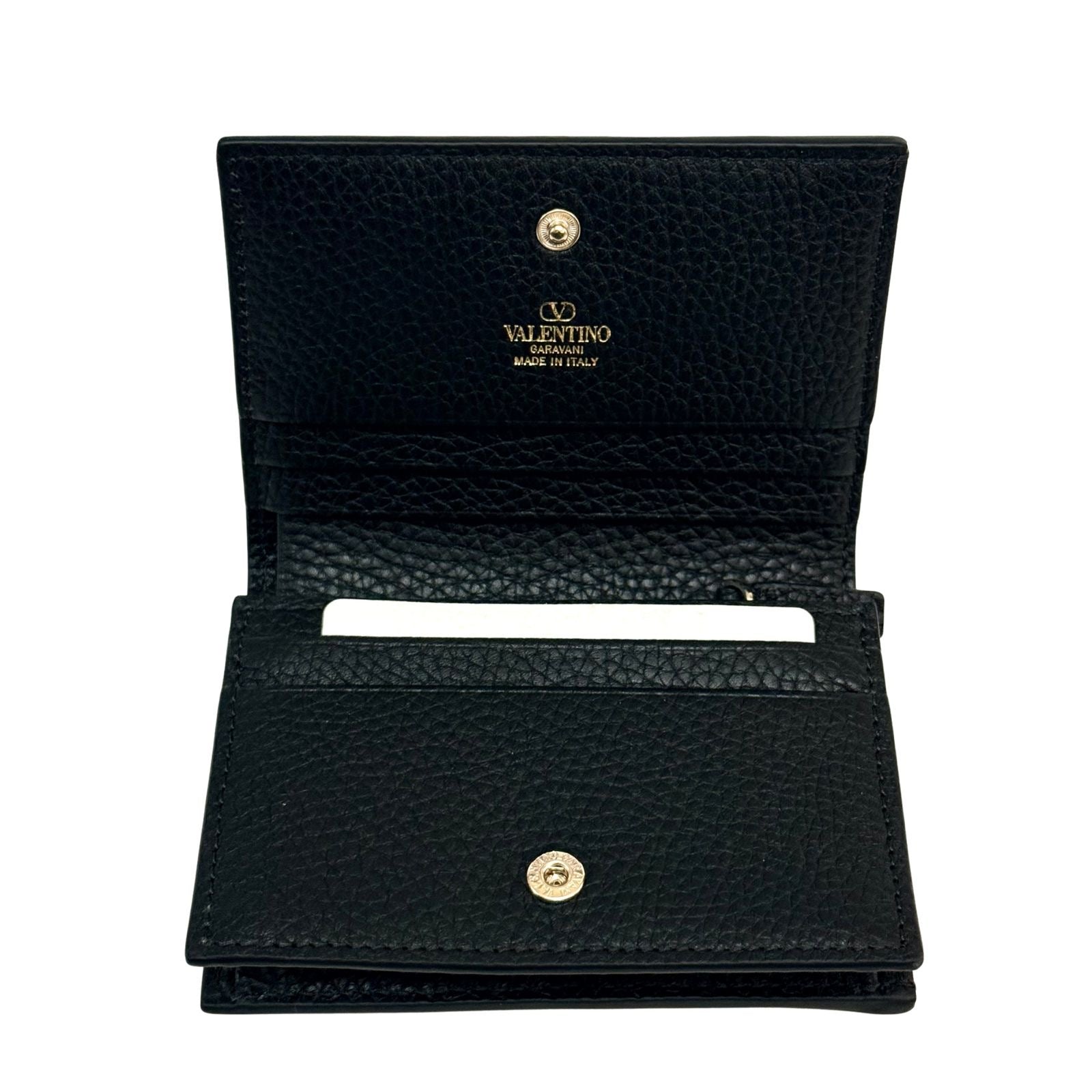 Valentino Bifold Rockstud Black