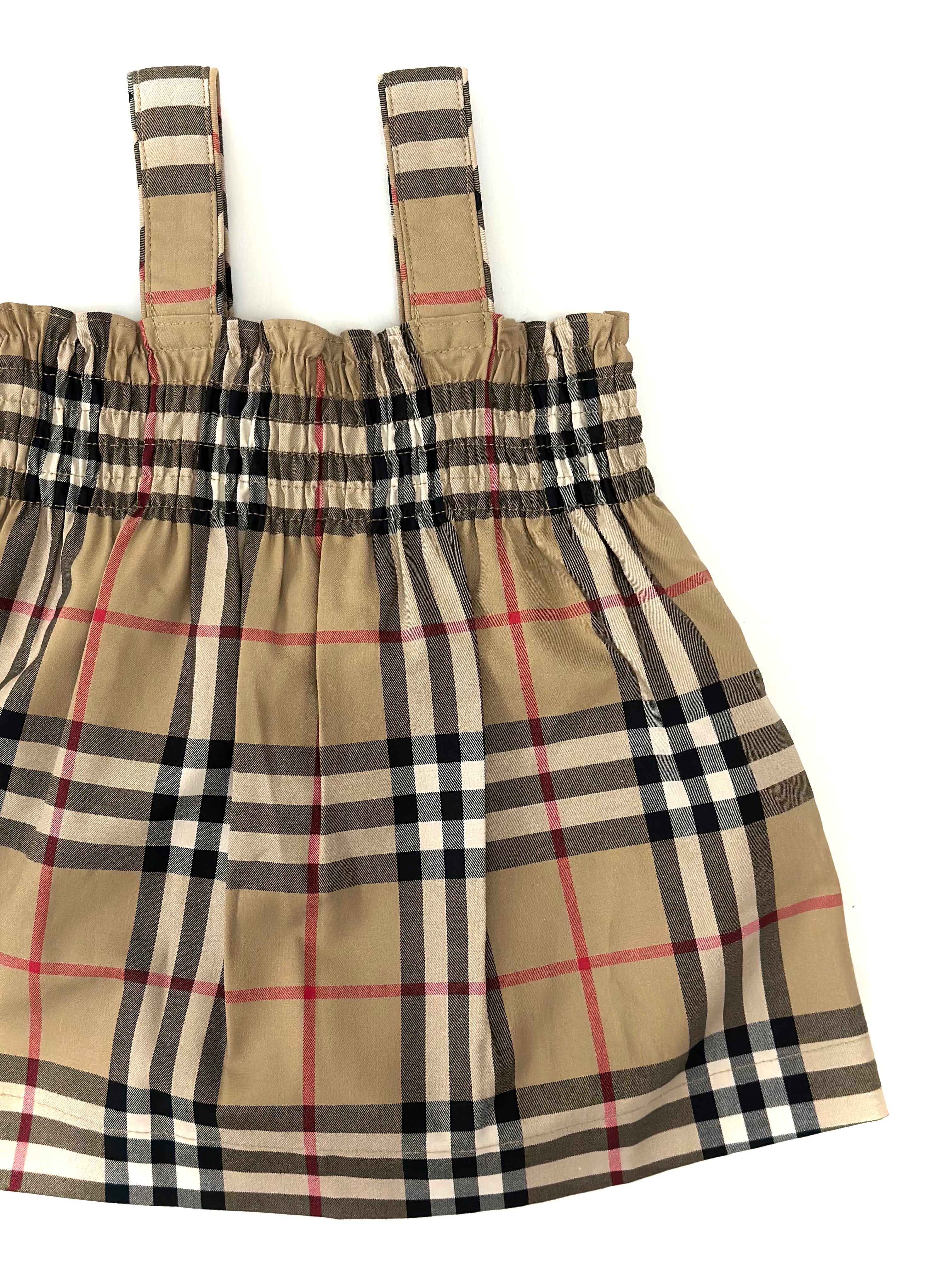 Burberry Classic Design Baby Dress or Toodler Shirt with Pants