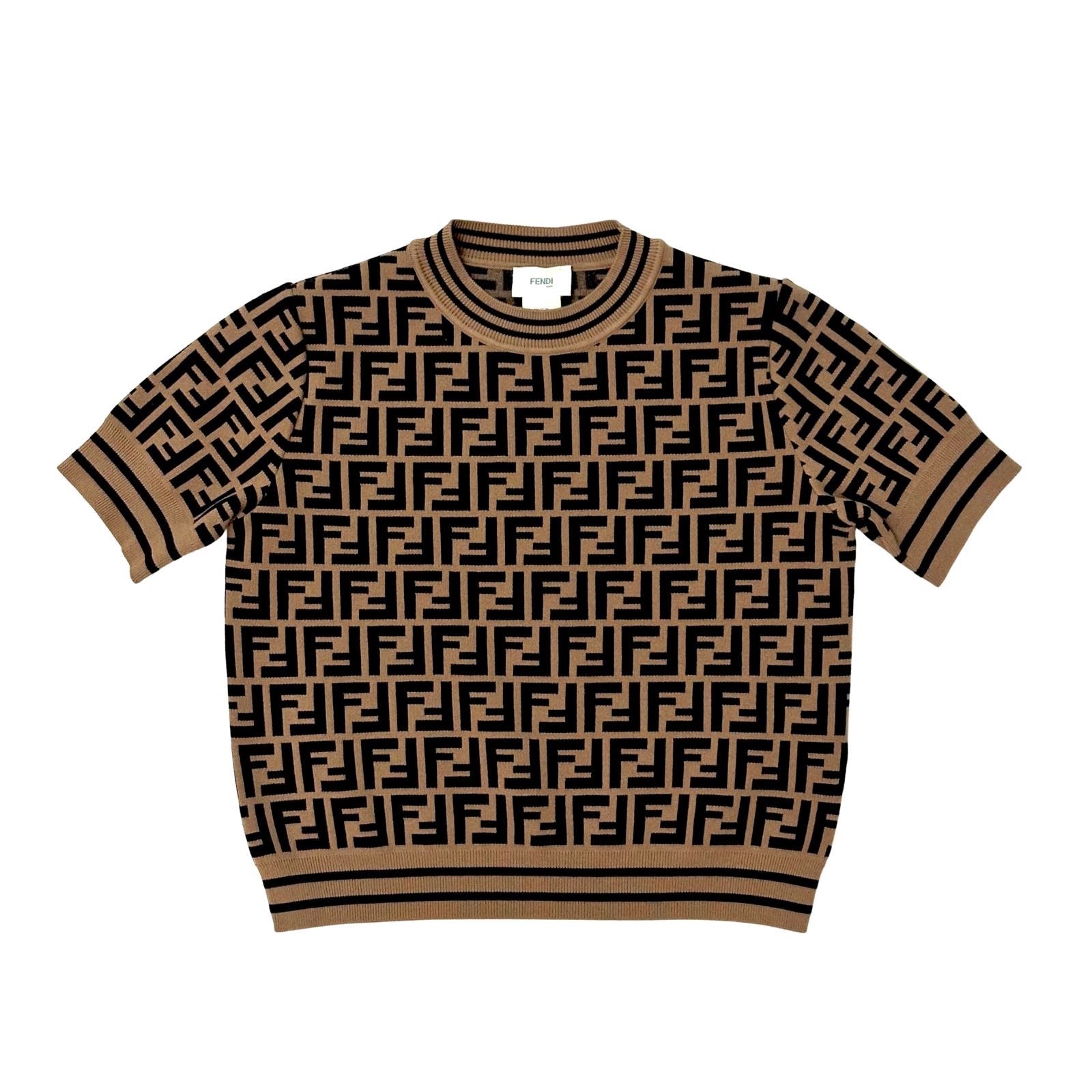 Fendi Brown FF Knitted Sweater