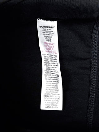 Burberry Black Gold Name Logo Polo Shirt