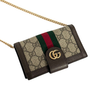 Gucci Ophidia Chain Wallet GG Canvas