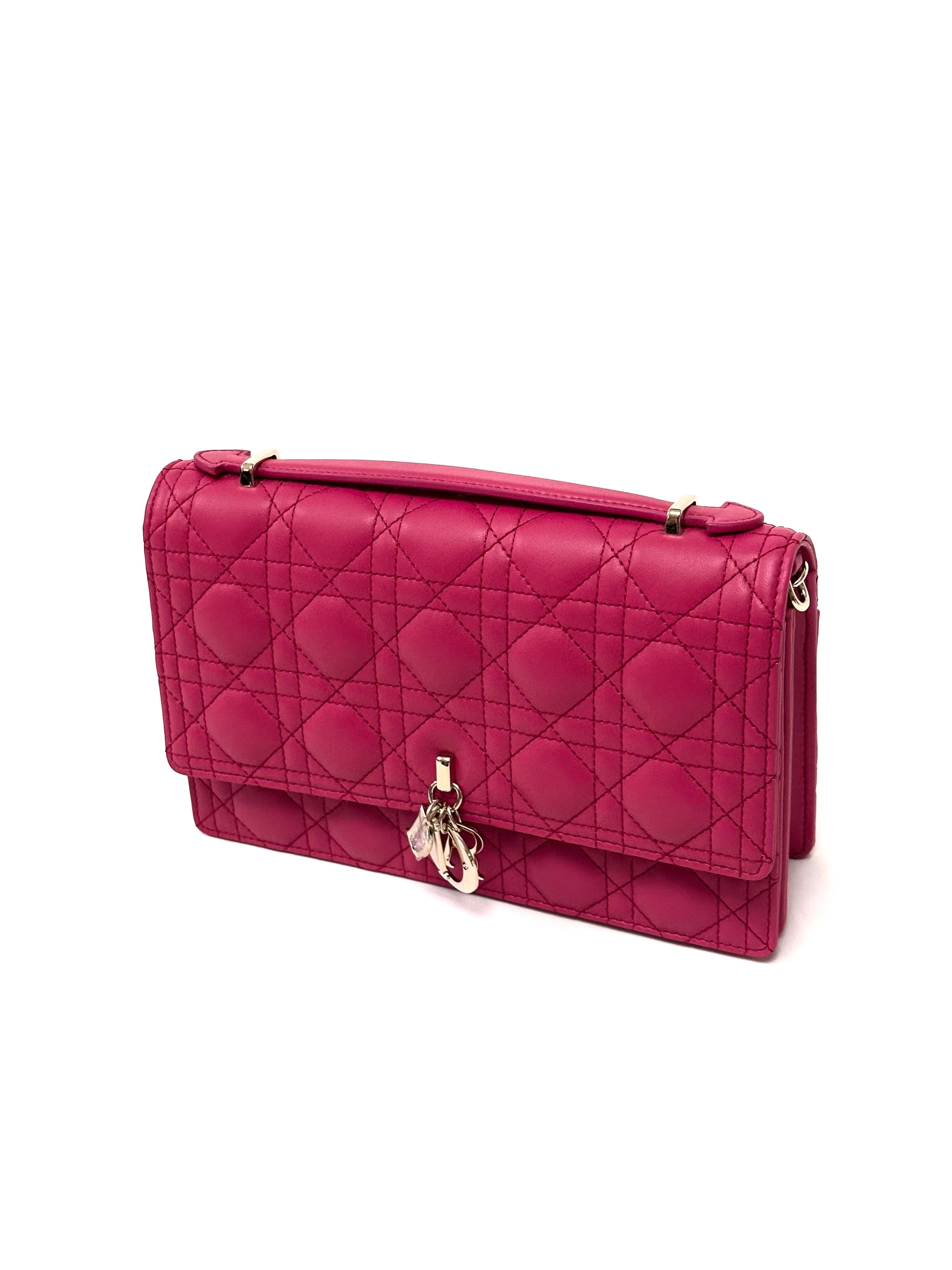 Dior Top Handle Bag Passion Pink