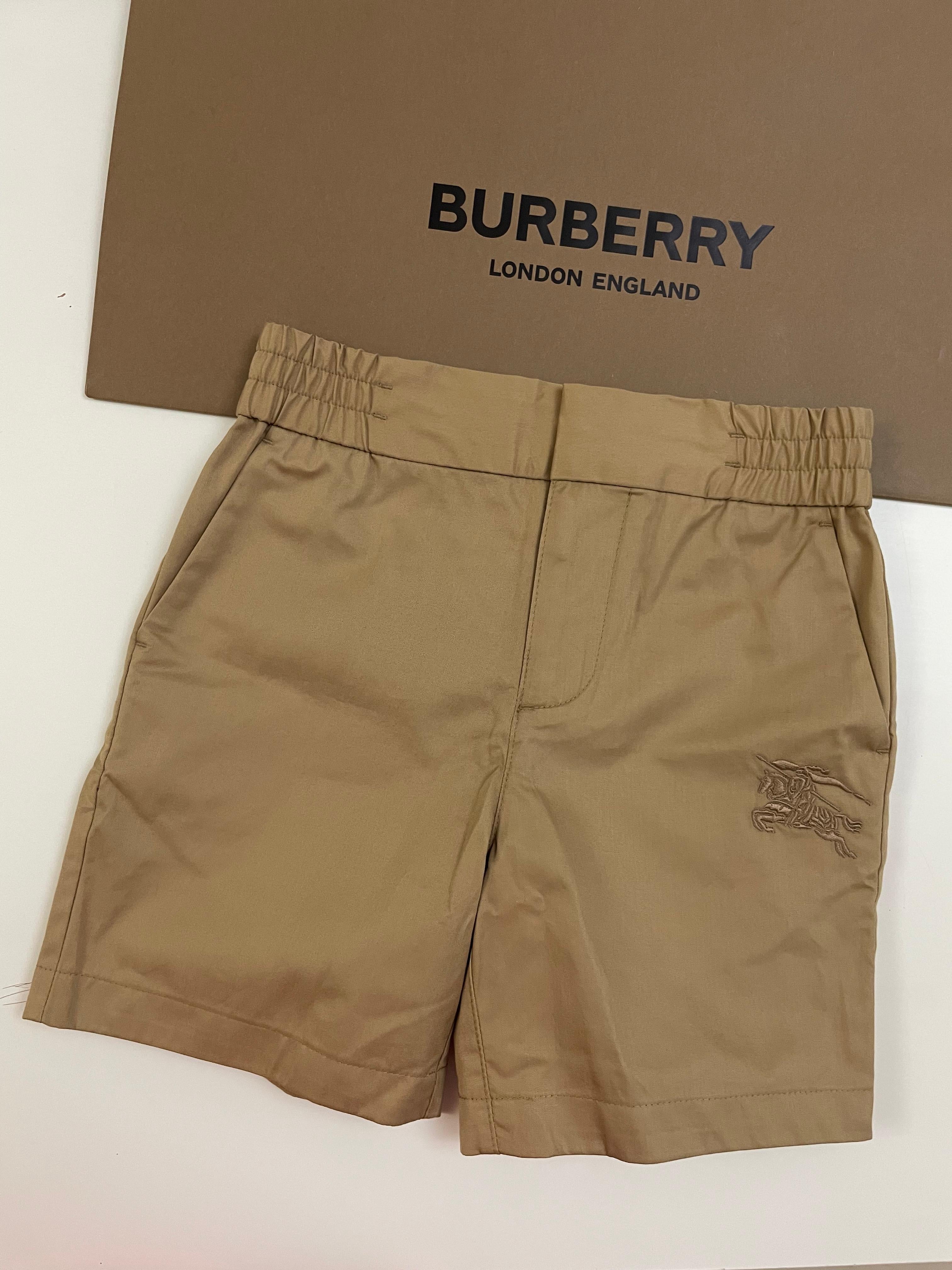 Burberry shorts embroidered best sale