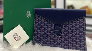 Goyard Blue Camondo Clutch Bag