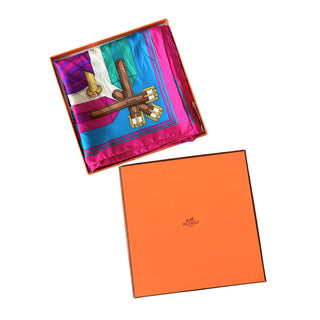 Hermes Silk Scarf Pink