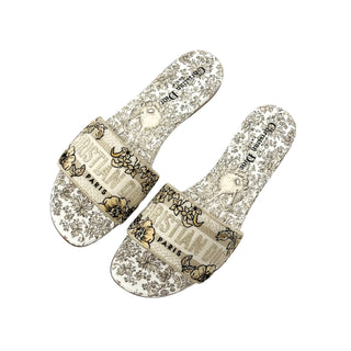 Christian Dior D Way Sandals Beige