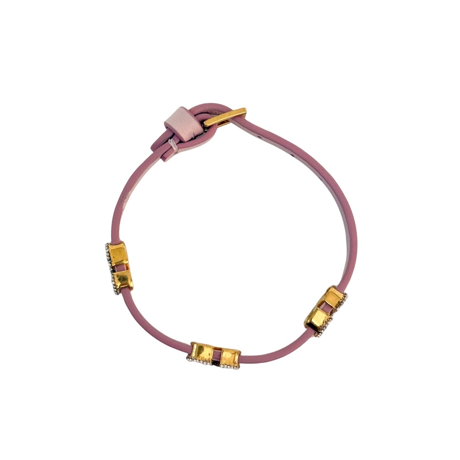 Valentino Garavani Vlogo Leather Bracelet