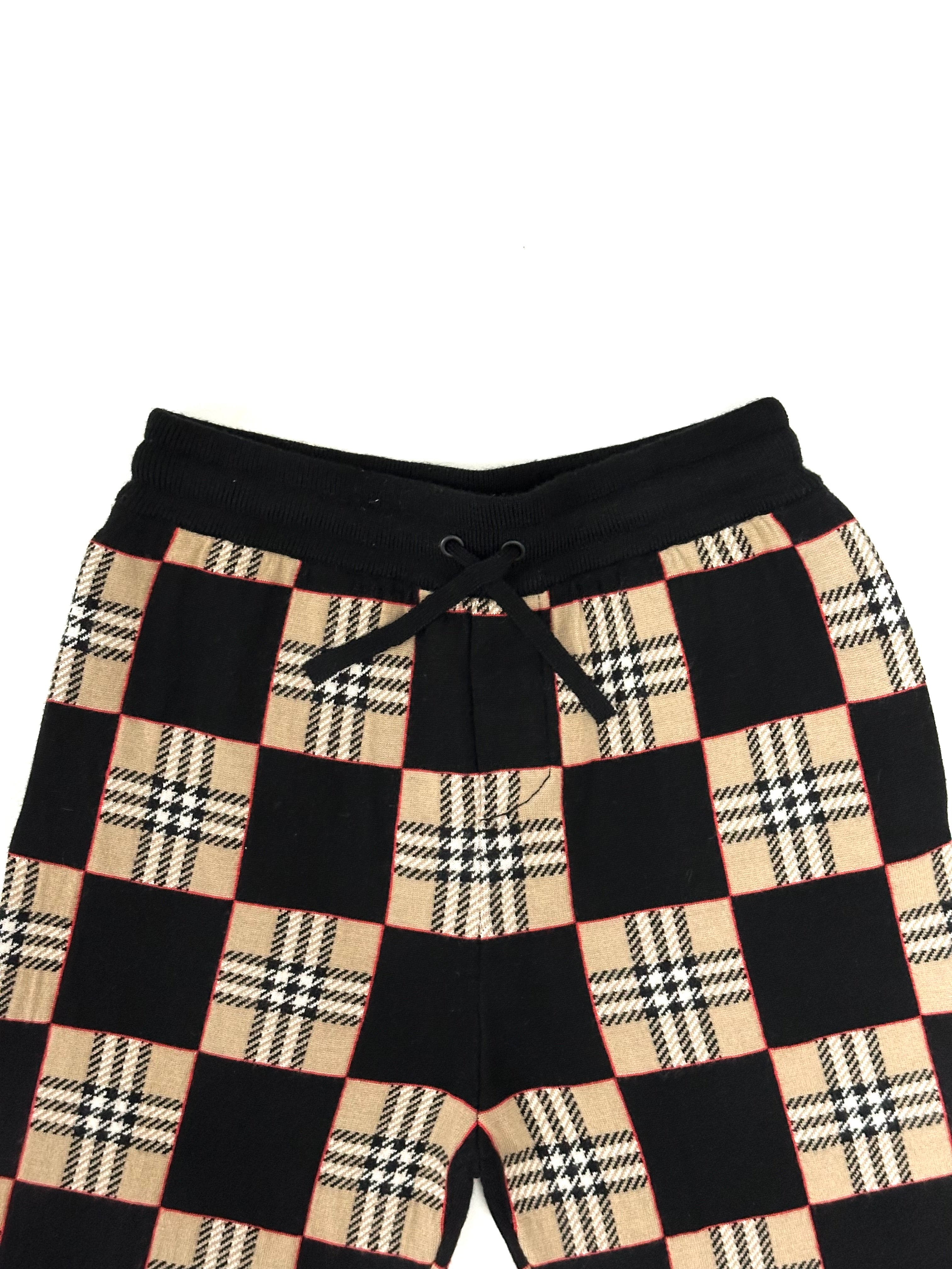 Burberry Classic Vintage Caro Design Wool Shorts
