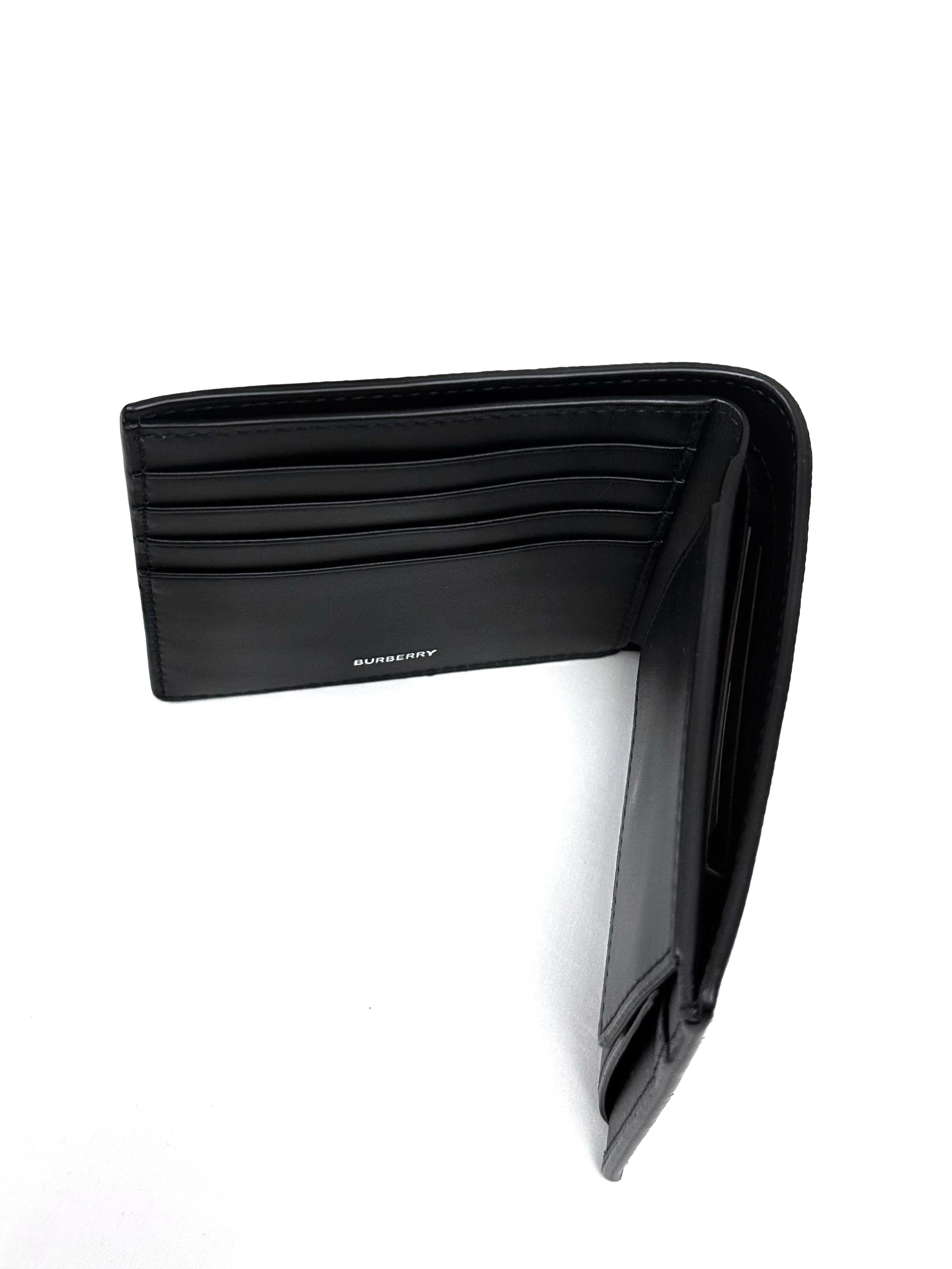 Burberry Black Leather Wallet Coin