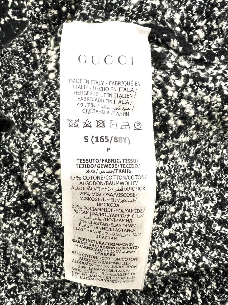 Gucci Black White GG Dress