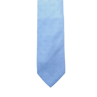 Gucci Light Blue with GG Print Silk Tie