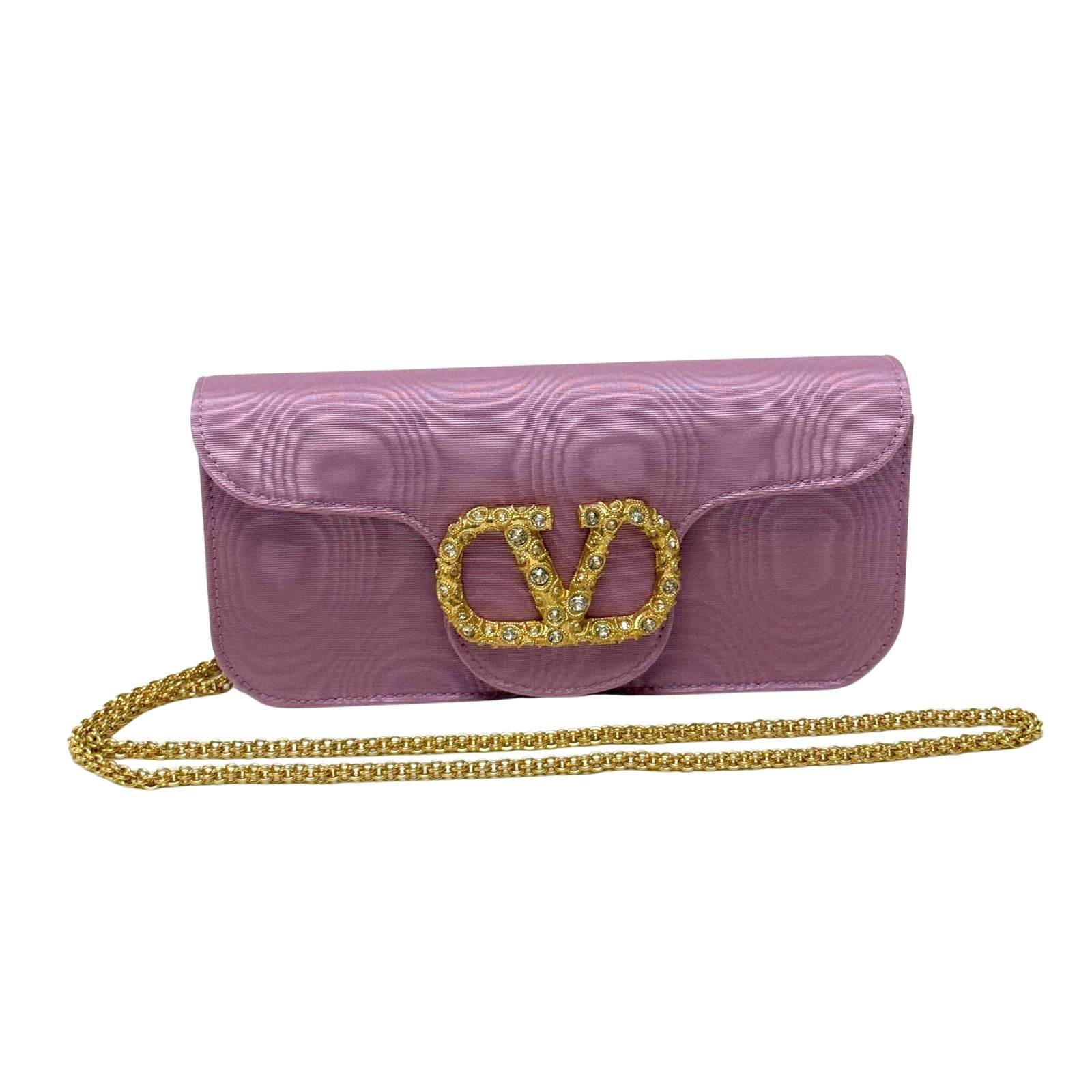 Valentino Loco Embellished Clutch Bag in Moire
