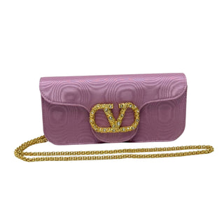 Valentino Loco Embellished Clutch Bag in Moire