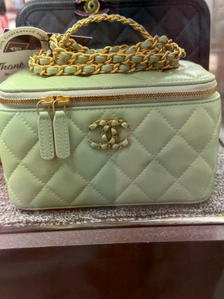 Chanel Green Vanity Top Handle