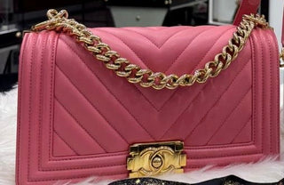 Chanel Pink Boy Flap Chevron