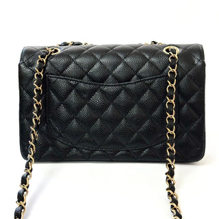 Chanel Small Classic Double Flap Caviar Gold Hardware Black