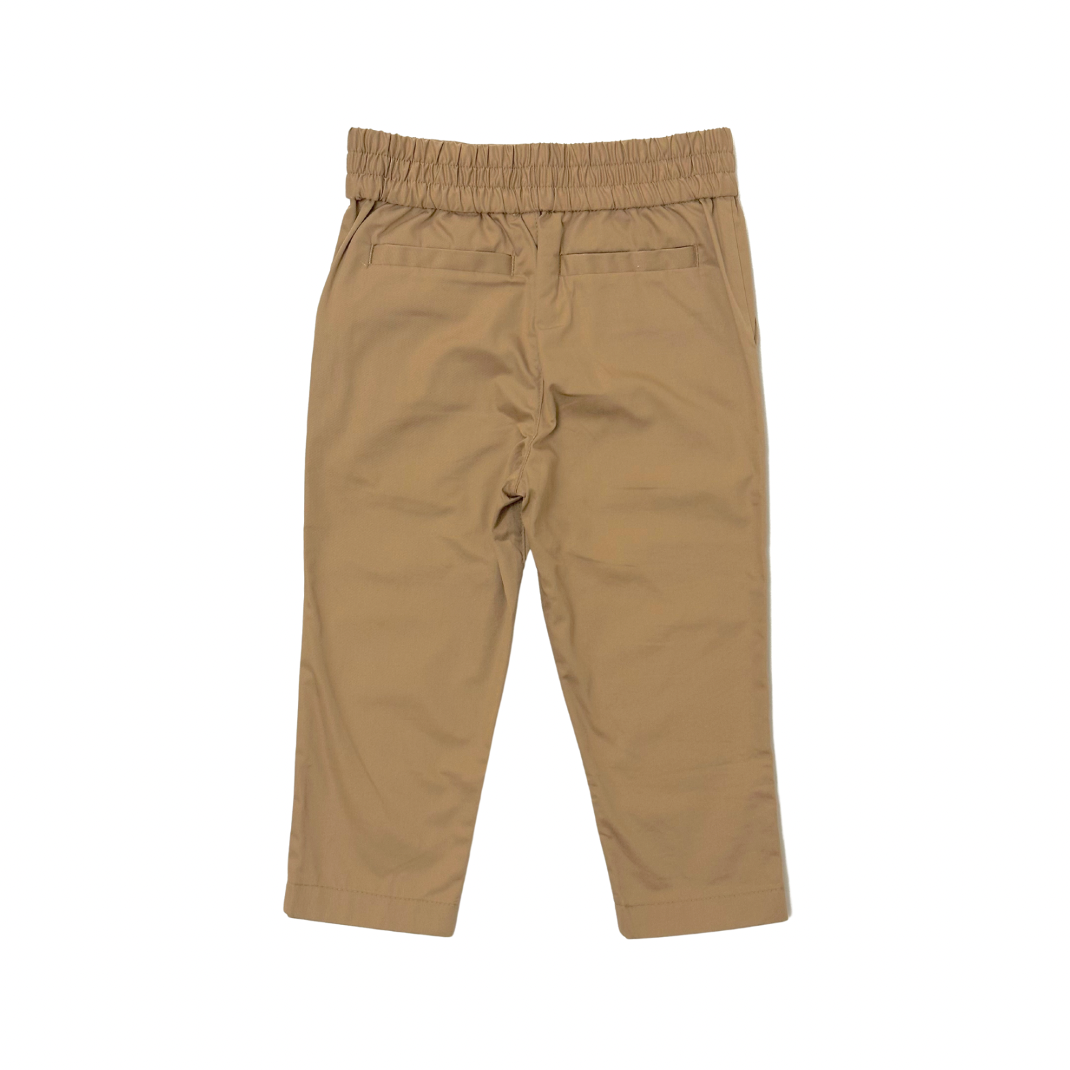 Burberry Beige Horse Embroidered Long Trousers