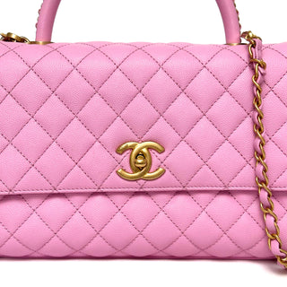 Chanel Coco Top Handle Barbie Pink Large