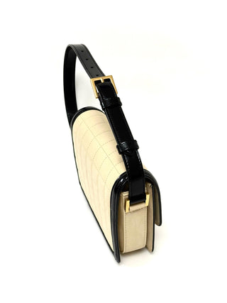 Saint Laurent Small Solferino Satchel Bag in Beige