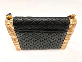 Saint Laurent Limited Edition Raffia and Leather Bag