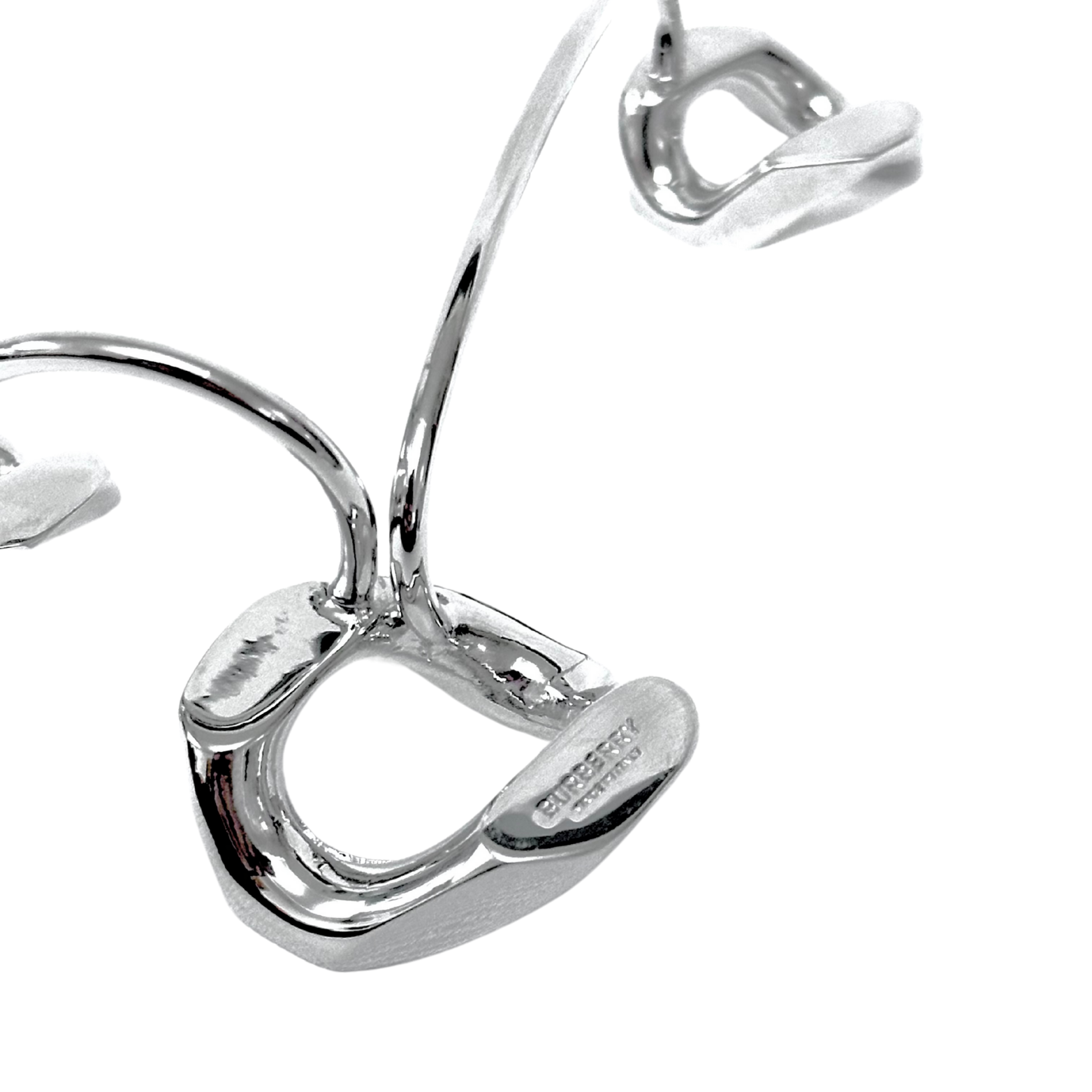 Burberry Palladio Chain Link Ring