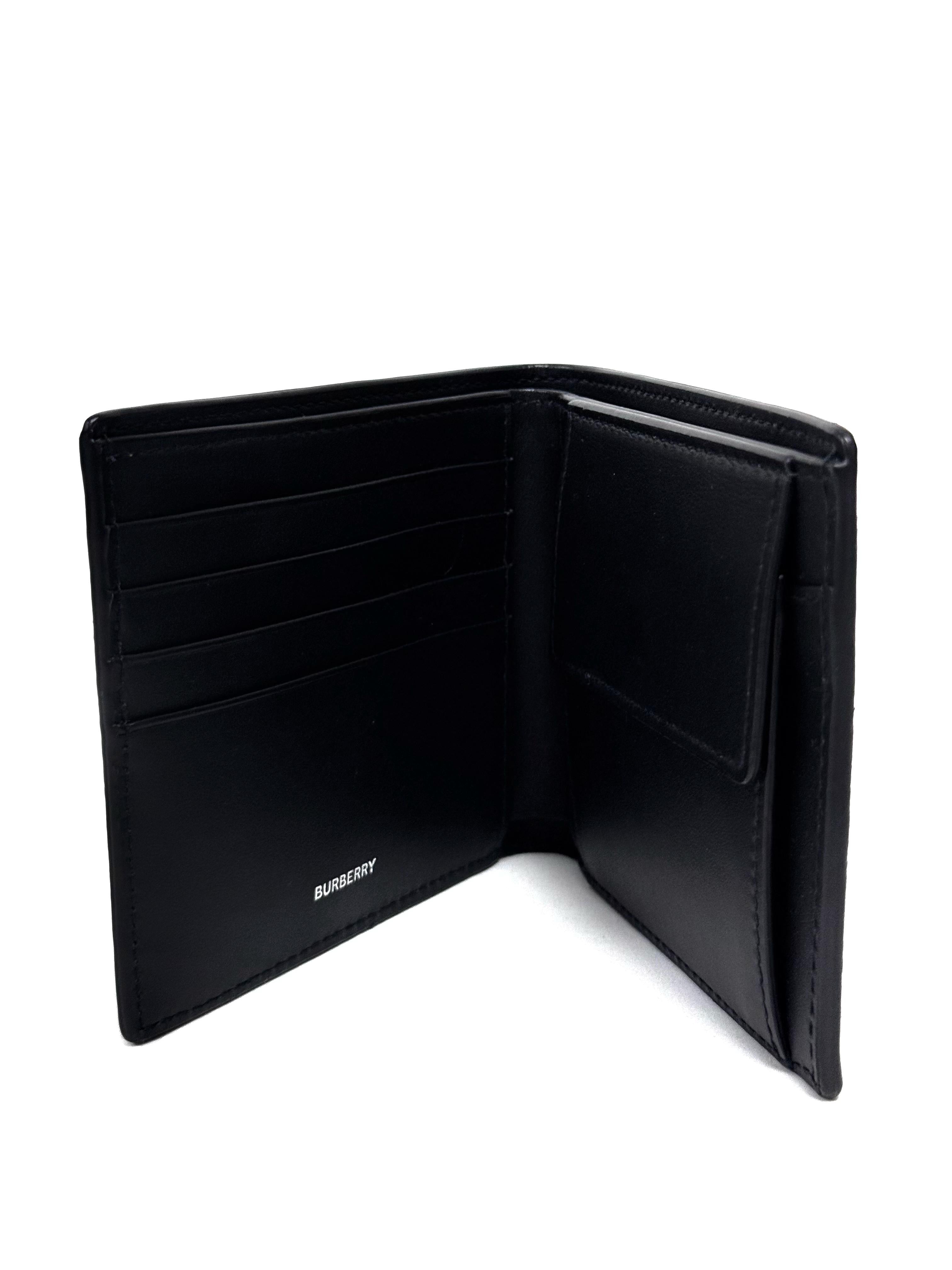 Burberry Black Leather Wallet Coin
