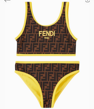 Fendi Brown FF Reversible Bikini